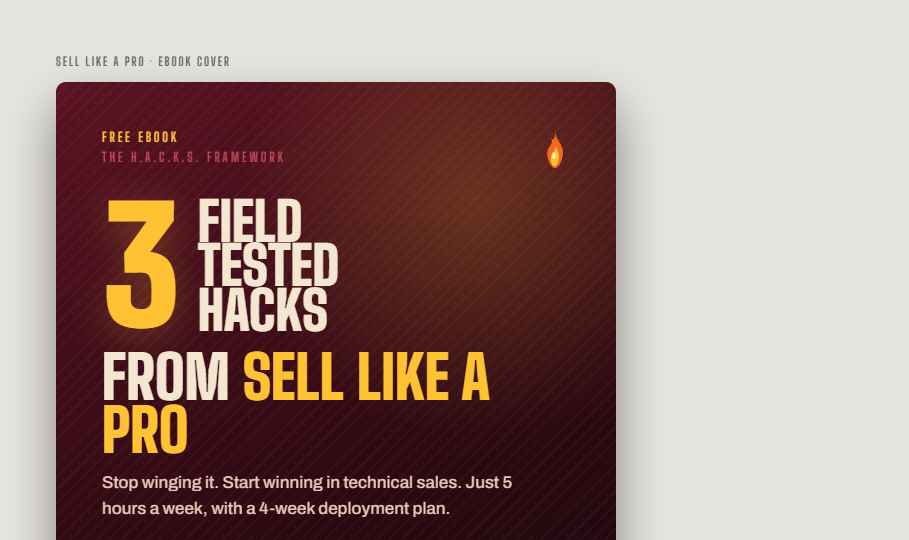 Sell Like a Pro — 3 Field Tested Hacks